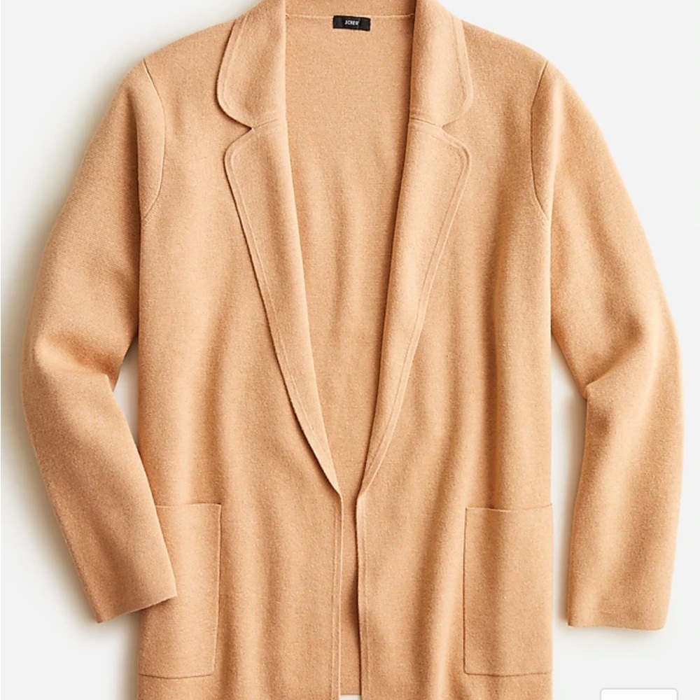 J Crew Eloise sweater-blazer XL khaki heather